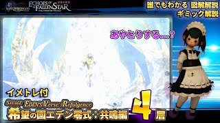 【FF14/4層ギミック】あやとりミルンDD内捨外捨 アニメーション図解 共鳴編零式4層 【ぬけまる】