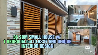 36SQM SMALL HOUSE w/ 1 BEDROOM BUT CLASSY AND UNIQUE INTERIOR DESIGN