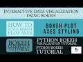Python Bokeh Interactive Data Visualization Tutorial|Bokeh Plot Axes Styling|Part:10