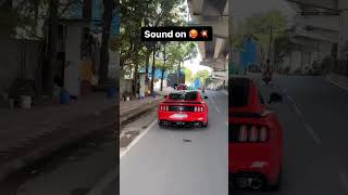 Mustang GT Exhaust Sound 🔥 in India #shortsfeed #mustang #shorts
