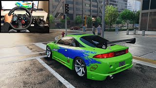 NFS UNBOUND Race Paul Walker Mitsubishi Eclipse - Logitech g29 gameplay