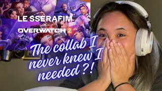 LE SSERAFIM (르세라핌) 'Perfect Night' OFFICIAL M/V with OVERWATCH 2 REACTION!! (UHH YESS!!)