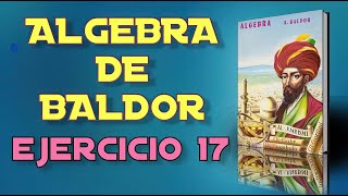 Algebra De Baldor Desde Cero - Ejercicio 17 - Ejercicios 1 al 5 de 30