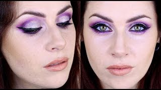 Sparkling Purple Eyes Makeup Tutorial.