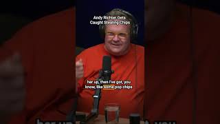 Andy Richter gets caught stealing chips. #conaf #conanobrien #conan #andyrichter