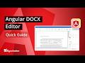 Angular DOCX Editor: The Ultimate Feature Walkthrough