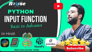 Python input function (in Hindi) | Beginner level tutorial