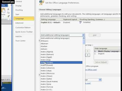 Enabling right-to-left typing of Arabic in Microsoft Word Enabling right-to-left typing of Arabic in Microsoft Word