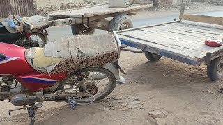 Pakistani jugaad motorcycle ke Piche ready Laga de