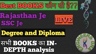 Best BOOKS for Rajasthan Je/RSMSSB JE and SSC Je Civil Engineering and GK ,#best books,#rajasthan je