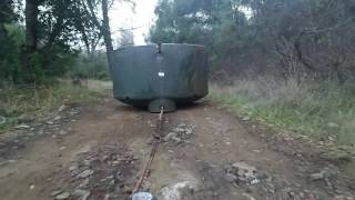 How to move a water tank...