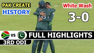 FULL HIGHLIGHTS | PAKISTAN VS SOUTH AFRICA | 3RD ODI MATCH 2024 | PAK VS SA