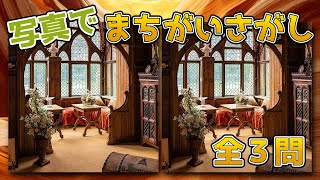 【間違い探しクイズ】「雨の日で外に出たくない時は間違い探し」（難易度：★★★）脳の老化予防｜認知症予防｜集中力UP【脳トレ】〜 find the difference〜　＃６９