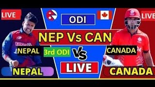 Live match today||Canada vs Nepal 3rd ODI match live||Canada tour of Nepal 2024 live match today