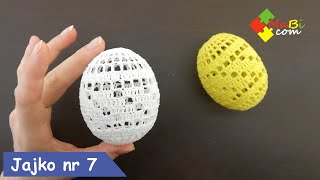 Szydełkowe jajko Wielkanocne nr 7/Crochet Easter egg No 7