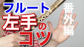 【フルートの構え方】左手人差し指付け根　持ち方のコツ番外編【初心者】for beginner flute players