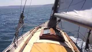 30sqm Windfall yacht SUNA (1936) sailing on North Sea, 6 June 2014