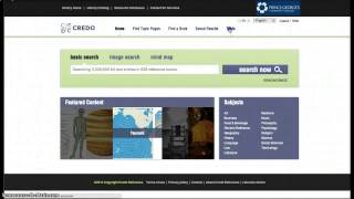 Getting Familiar with a Database-CREDO Reference
