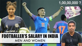 Footballer's Salary in India | ISL, I-League, Women's League | Indian Football Explained in Hindi