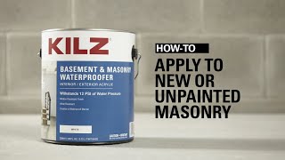 How-To Apply KILZ® Basement \u0026 Masonry Waterproofer to New or Unpainted Masonry