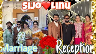 Finally the day - Sijo❤️Linu Marriage 💃🎉🥳👩‍❤️‍👨😇🥂🤩😍 | Marriage👩‍❤️‍👨 | Reception💃| Celebration 🎉