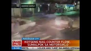 UB: Kotseng nag-counter flow, sumalpok sa motorsiklo