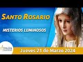 Santo Rosario de Hoy Jueves 21 Marzo de 2024 l Amen Comunicaciones l Católica l María