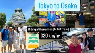 Travelling from Tokyo to Osaka/Shinkansen/Bullet train/speed train/ Nepali family in Japan