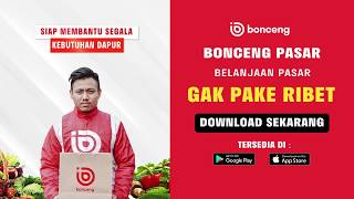 BONCENG - GAK PAKE RIBET, BELANJAAN PASAR BISA PAKE BONCENG PASAR