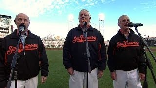 NLCS Gm6: The Kingston Trio sings the national anthem