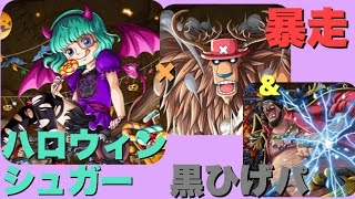 《トレクル》Monster's Party！ハロウィンシュガー（小悪魔）暴走チョッパー＆黒ひげパ攻略！