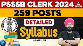 PSSSB Clerk Syllabus 2024 | PSSSB Clerk Syllabus | Know Full Details