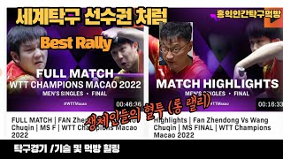 Life Table Tennis Best Rally, Long Rally, World Class 챔피언스리그 탁구수준, 안보면 후회하는 영상