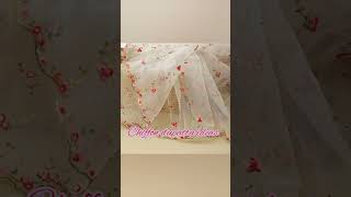 Chiffon dupatta #ideas,white #dupatta designing #shorts