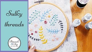 Sulky threads for embroidery and cross stitch