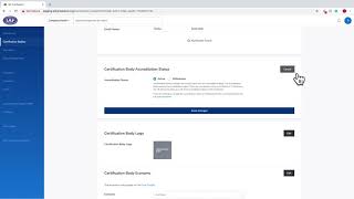 Accreditation Body_Certification Body_How to Edit Details