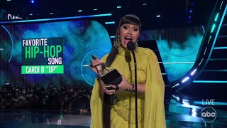 Cardi B Accepts the 2021 American Music Award for Favorite Hip-Hop Song - The American Music Awards