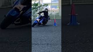 GSX S1000青色でモトジムカーナ2022年6月①