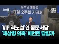 'VIP 격노설'엔 동문서답, '800-7070'은 