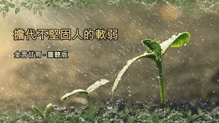 金言甘雨: 擔代不堅固人的軟弱