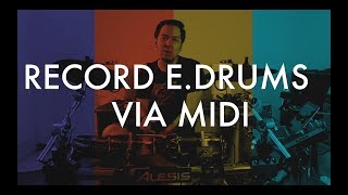 RECORD DRUM ELEKTRIK VIA MIDI