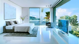 40 Amazing White Home Interiors with Light Color Floors