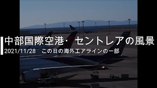 【セントレア】2021年11月28日の風景・この日の海外エアライン【中部国際空港】