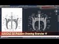 AutoCAD 2D Practice Drawing | Exercise 11 | Basic Tutorial