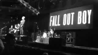 FALL OUT BOY "Centuries" filmed in B&W  - Not so silent night - 12/12/14 - Live 105 - Oakland, CA