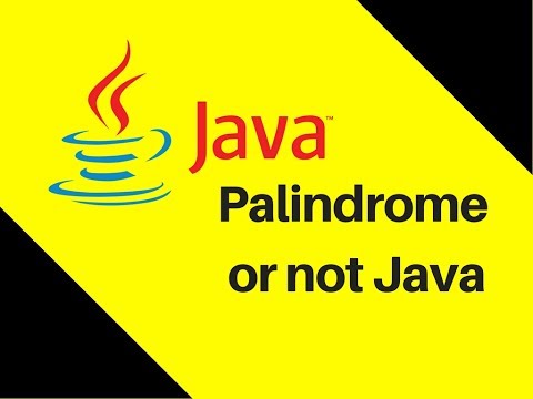5.14 Palindrome or not Java Tutorial 5.14 Palindrome or not Java Tutorial
