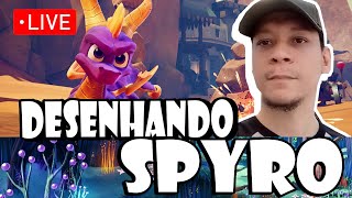 LIVE BATE PAPO DESENHANDO SPYRO.