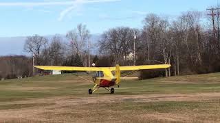 1946 Aeronca Champ First Solo! (Takeoff)