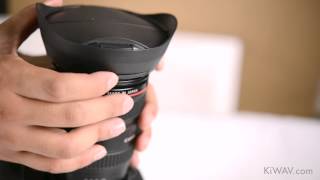 KiWAV- Hoocap DSLR lens cap hood shade 2in1 Hoocap filter TR series installation