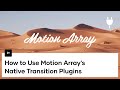 How To Use Motion Array FREE Shifter Transitions for Premiere Pro